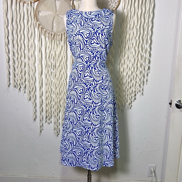 Boden Clarissa Midi Length Sleeveless Dress Size 12P - Picture 3 of 15